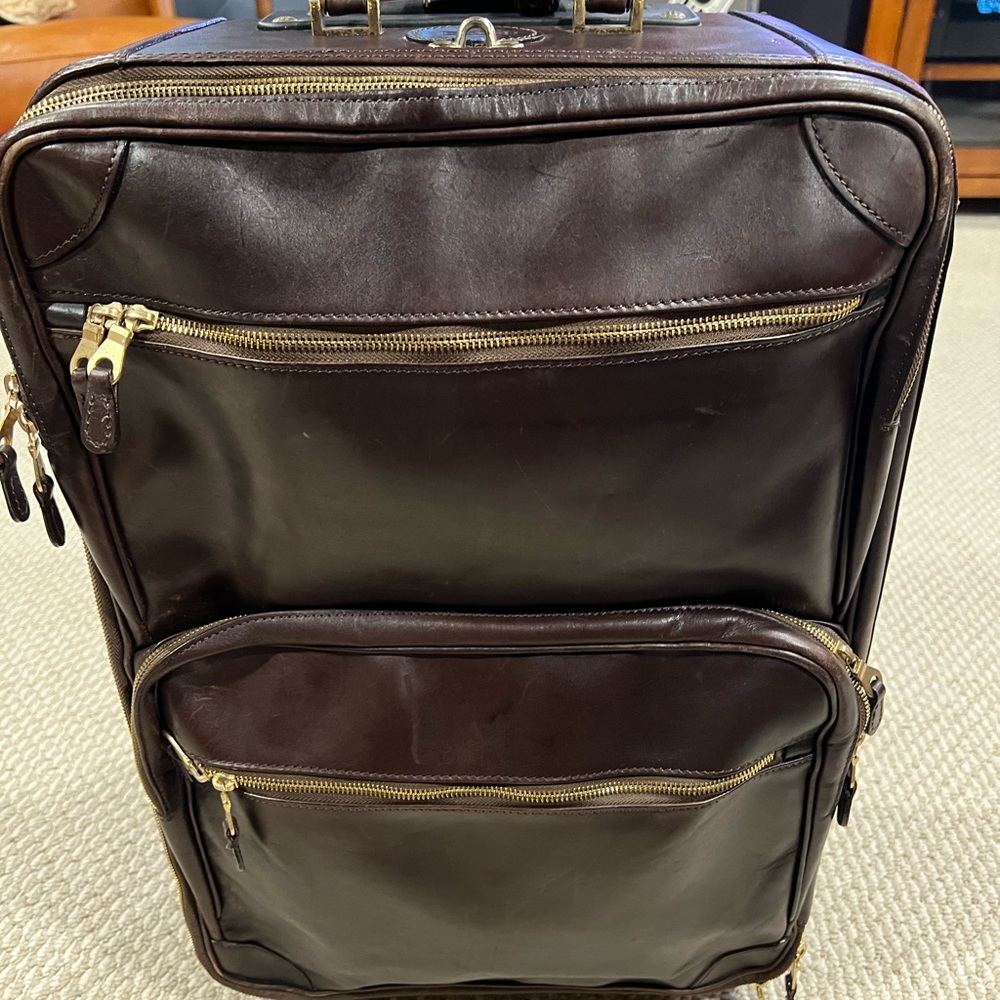 Mulholland Brothers Vintage Leather Suitcase